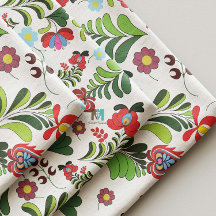 Boho, ungarisches Volksgut, Blumenmuster, Matyo, T