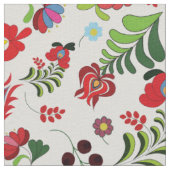 Boho, ungarisches Volksgut, Blumenmuster, Matyo, T Stoff (Nahaufnahme)