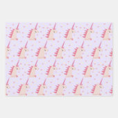 Boho Unicorn pastels Geschenkpapier Set (Vorderseite 3)