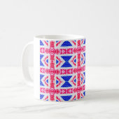 Boho Union Jack Kaffeetasse (Vorderseite Links)