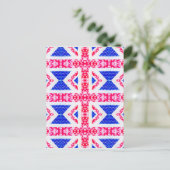 boho union jack postkarte (Stehend Vorderseite)