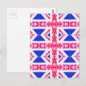 boho union jack postkarte (Vorne/Hinten)