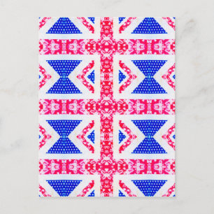 boho union jack postkarte