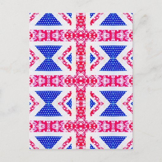 boho union jack postkarte (Vorderseite)