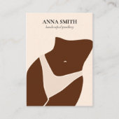 Boho unique Bly Button Piercing Display Niedlich Visitenkarte (Vorderseite)