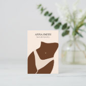 Boho unique Bly Button Piercing Display Niedlich Visitenkarte (Stehend Vorderseite)