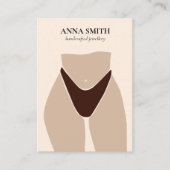 Boho unique Bly Button Piercing Display Niedlicher Visitenkarte (Vorderseite)