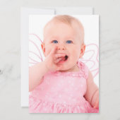 Boho unsere kleine Prinzessin jedes Alter Geburtst Einladung (Rückseite)