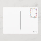 Boho Untersee Save the Date Curly Postkarte (Rückseite)