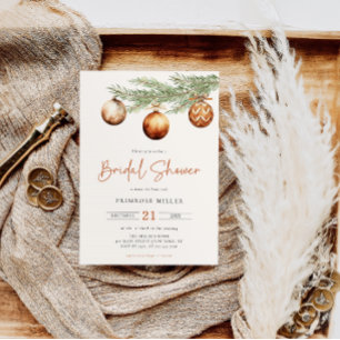 Boho-Urlaub-Brautjungfernparty Winter Einladung