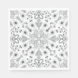 Boho Valentine Garden Serviette