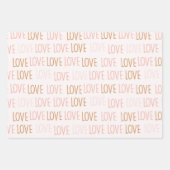 Boho Valentine's Day Pastel Liebe Herz Geschenkpapier Set (Vorderseite 3)