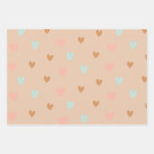 Boho Valentine's Day Pastel Liebe Herz Geschenkpapier Set (Vorderseite 2)