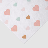 Boho Valentine's Day Pastel Liebe Herz Wrapping P Seidenpapier (Detail)