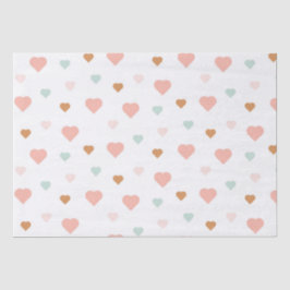 Boho Valentine's Day Pastel Liebe Herz Wrapping P Seidenpapier