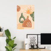 Boho Vases Wall Art Print Tropical Blätter Poster (Heimbüro)