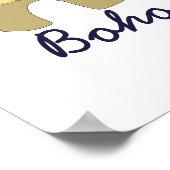 Boho Vater, Goldener Elefant Poster (Ecke)