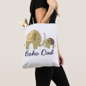 Boho Vater, Goldener Elefant Tasche (Von Nahem)