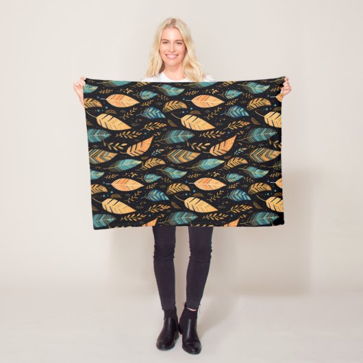 Boho Verlasse aquamarin Fleecedecke (Beispiel)