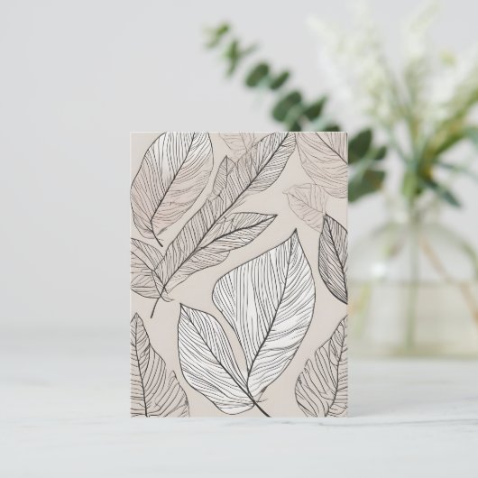 Boho verlasse art postkarte (Stehend Vorderseite)