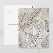 Boho verlasse art postkarte (Vorne/Hinten)