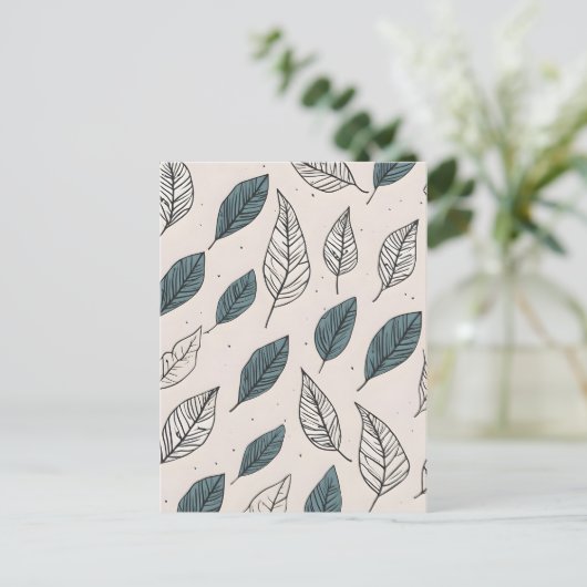 Boho verlasse art postkarte (Stehend Vorderseite)