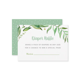 Boho Verlasse Babydusche-Windelwaschkarte Begleitkarte