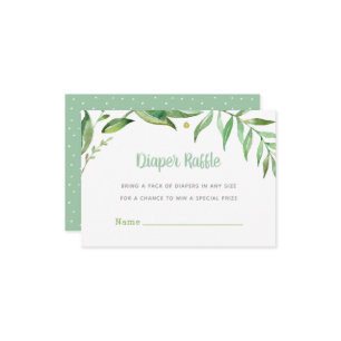 Boho Verlasse Babydusche-Windelwaschkarte Begleitkarte