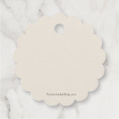 Boho Verlasse Blume Brautparty Geschenkanhänger (Rückseite)