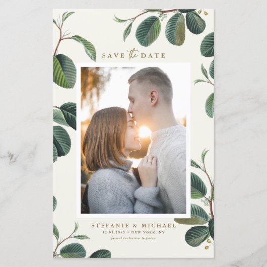 Boho Verlasse Botanisches ElfenbeinFoto Save the D (Vorderseite)