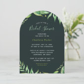 Boho Verlasse Bridal Dusche Einladung (Stehend Vorderseite)