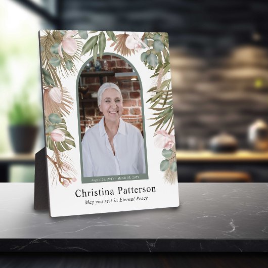 Boho Verlasse in Memorial für das Gedächtnis des M Fotoplatte