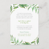 Boho Verlasse Langstrecken-Babydusche Begleitkarte (Vorderseite)