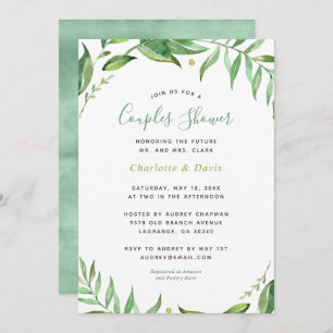 Boho Verlasse Paare Dusche Einladung