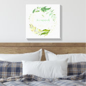 Boho Verlasse Personalisierte Baby Birth Stats Leinwanddruck (Insitu (Schlafzimmer))