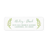 Boho Verlasse Personalisierte Rücksendeadressen-Au (Vorne)