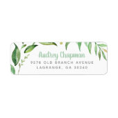 Boho Verlasse Personalisierte Rücksendeadressen-Au (Vorne)