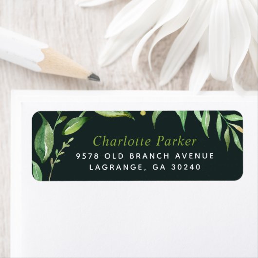 Boho Verlasse Personalisierte Rücksendeadressen-Au (Insitu)