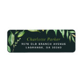 Boho Verlasse Personalisierte Rücksendeadressen-Au (Vorne)