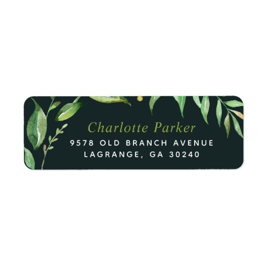 Boho Verlasse Personalisierte Rücksendeadressen-Au (Vorne)