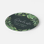 Boho Verlasse Personalisierten Abschluss Pappteller (Schrägansicht)