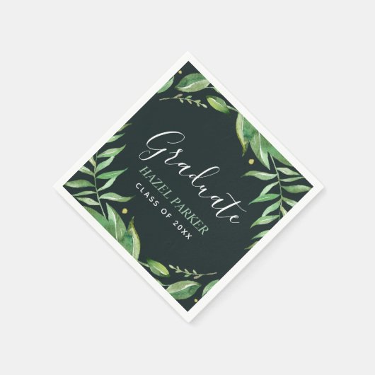 Boho Verlasse Personalisierten Abschluss Serviette (Ecke)