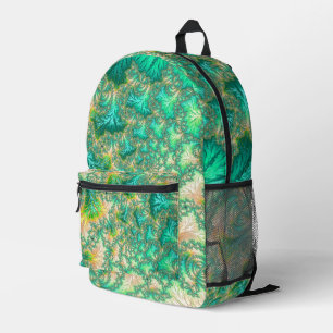 Boho-verschwommene, trippige, fraktale, abstrakte  bedruckter rucksack