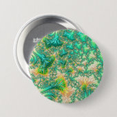 Boho-verschwommene, trippige, fraktale, abstrakte button (Vorne & Hinten)