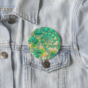 Boho-verschwommene, trippige, fraktale, abstrakte button