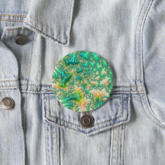 Boho-verschwommene, trippige, fraktale, abstrakte button (Beispiel)