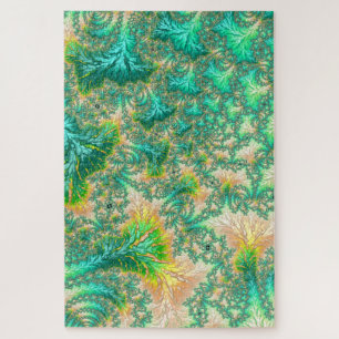 Boho-verschwommene, trippige, fraktale, abstrakte puzzle