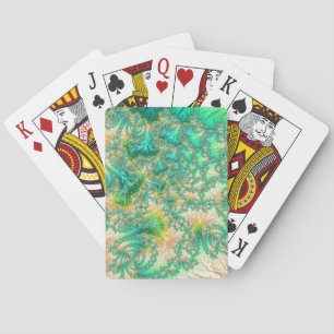Boho-verschwommene, trippige, fraktale, abstrakte  spielkarten