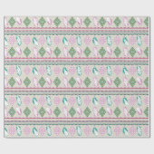 Boho versieht ethnisches mit Federn Geschenkpapier (Flach)