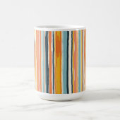 Boho Vertikalstreifen Kaffeetasse (Mittel)